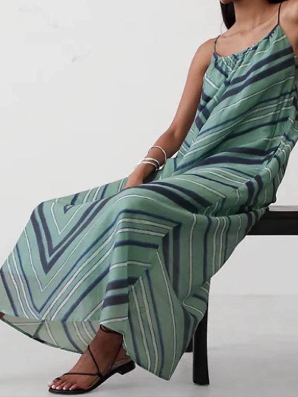NWT BANANA REPUBLIC Tie-Waist Organza Maxi Dress